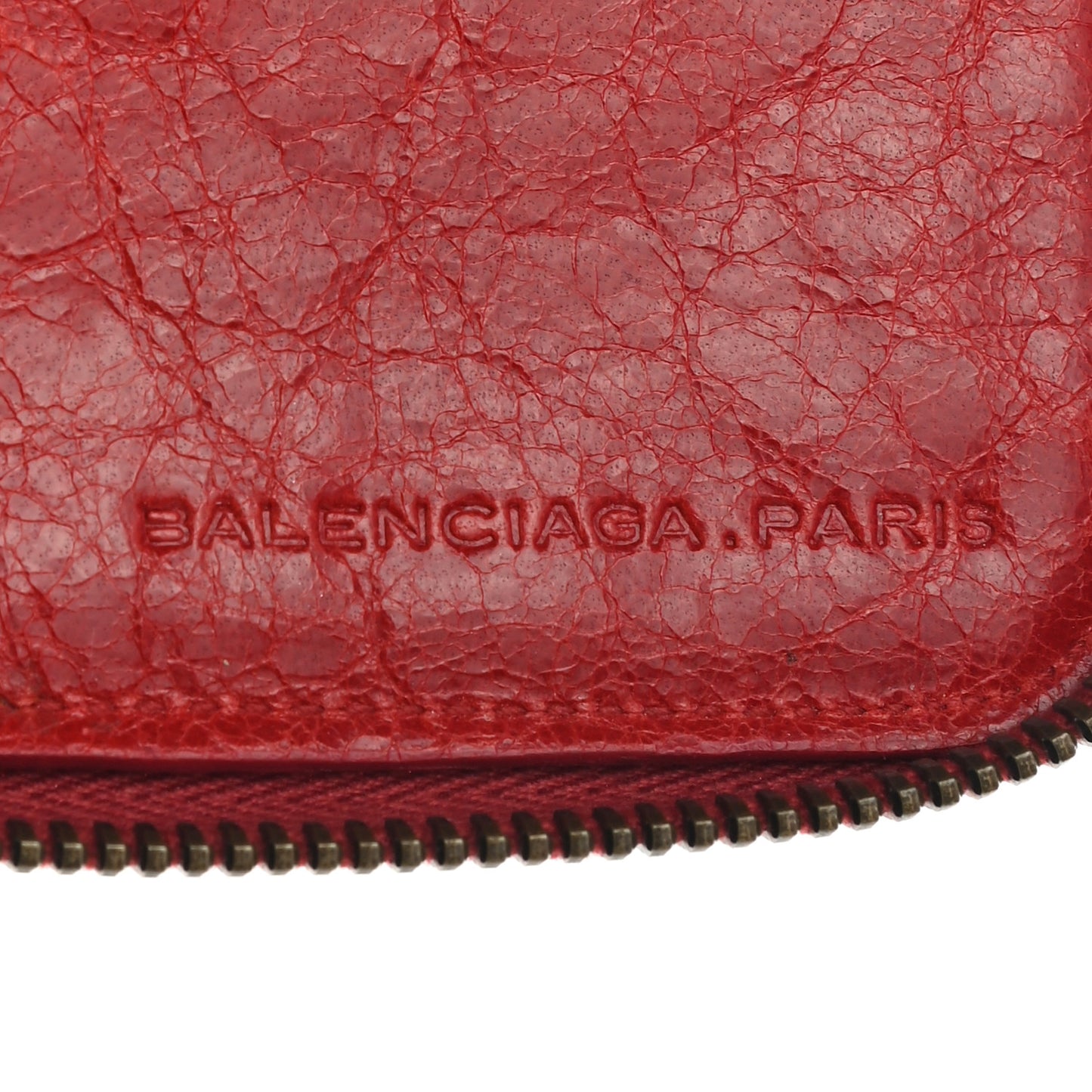 Agneau Classic Hardware Compagnon Wallet Rouge Coquelicot