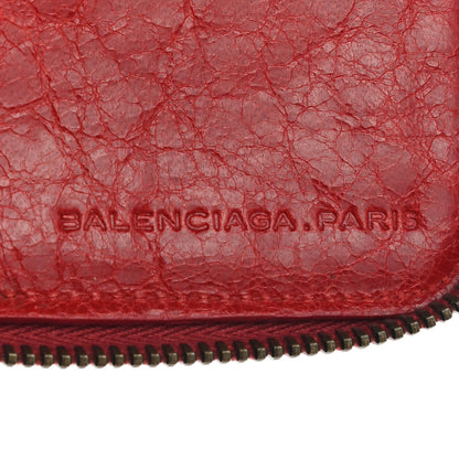 Balenciaga Agneau Classic Hardware Compagnon Wallet Rouge Coquelicot 7 of 8