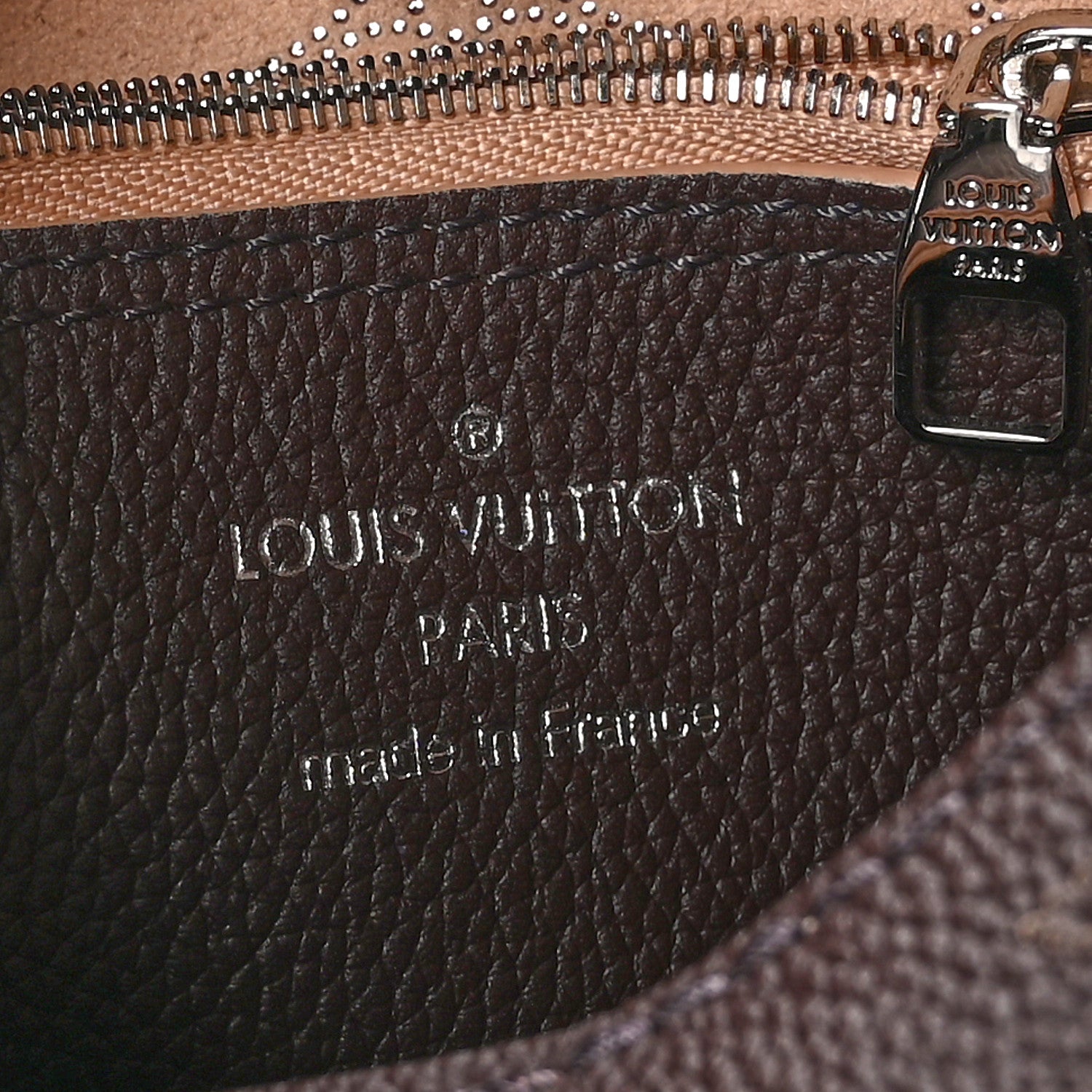 Louis Vuitton Mahina Carmel Hobo Chocolate 6 of 11