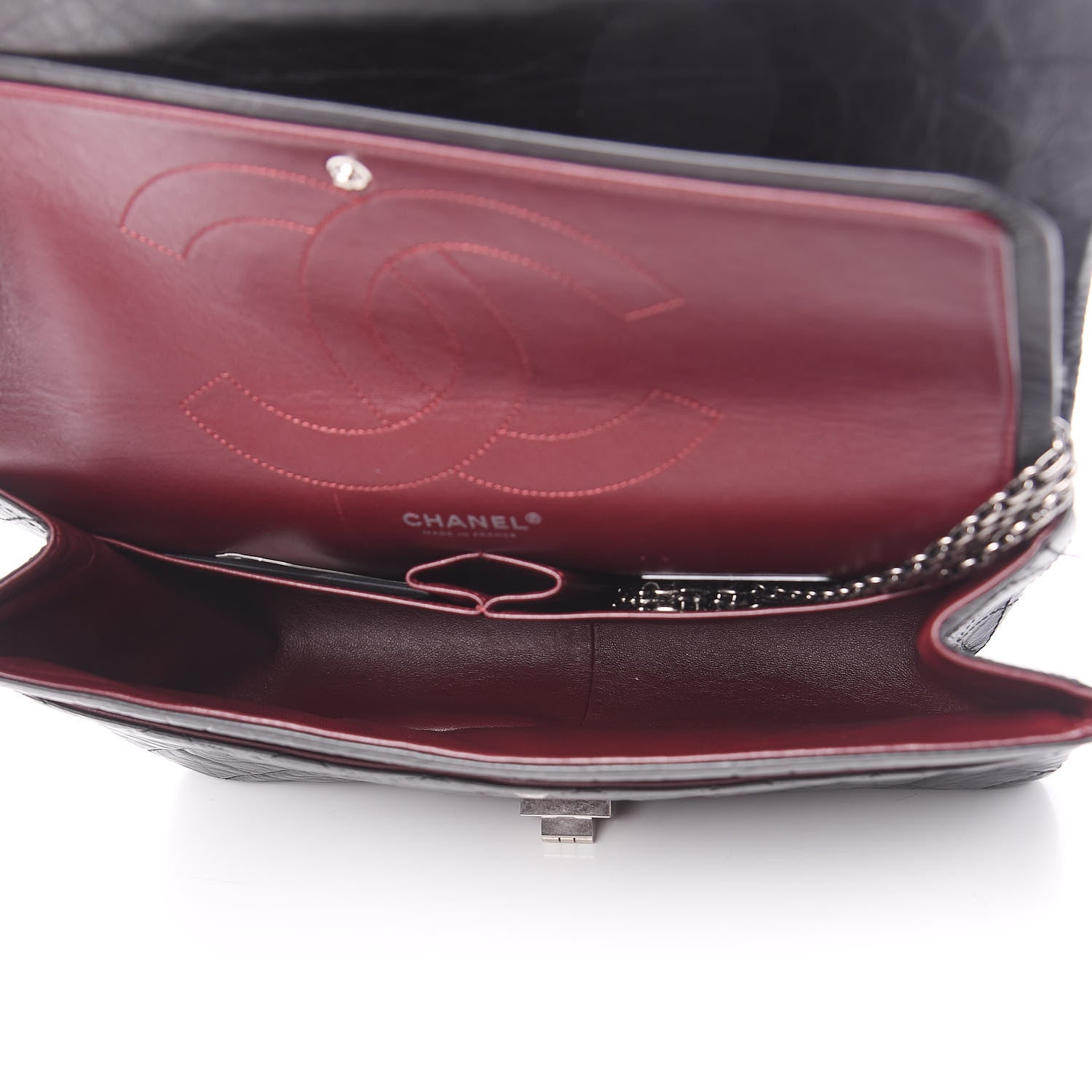 Chanel Aged Calfskin Quilted 2.55 Reissue 227 Flap Black 4 of 14