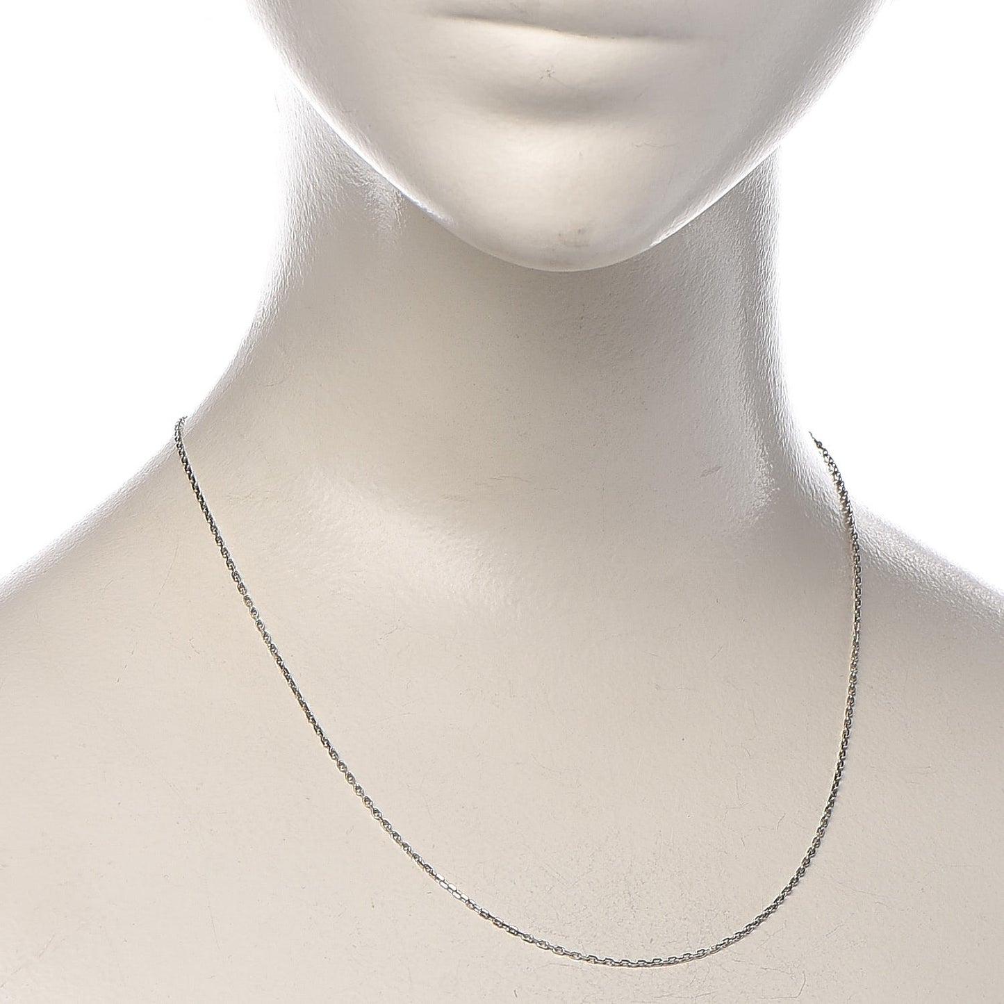 18K White Gold Chain Necklace
