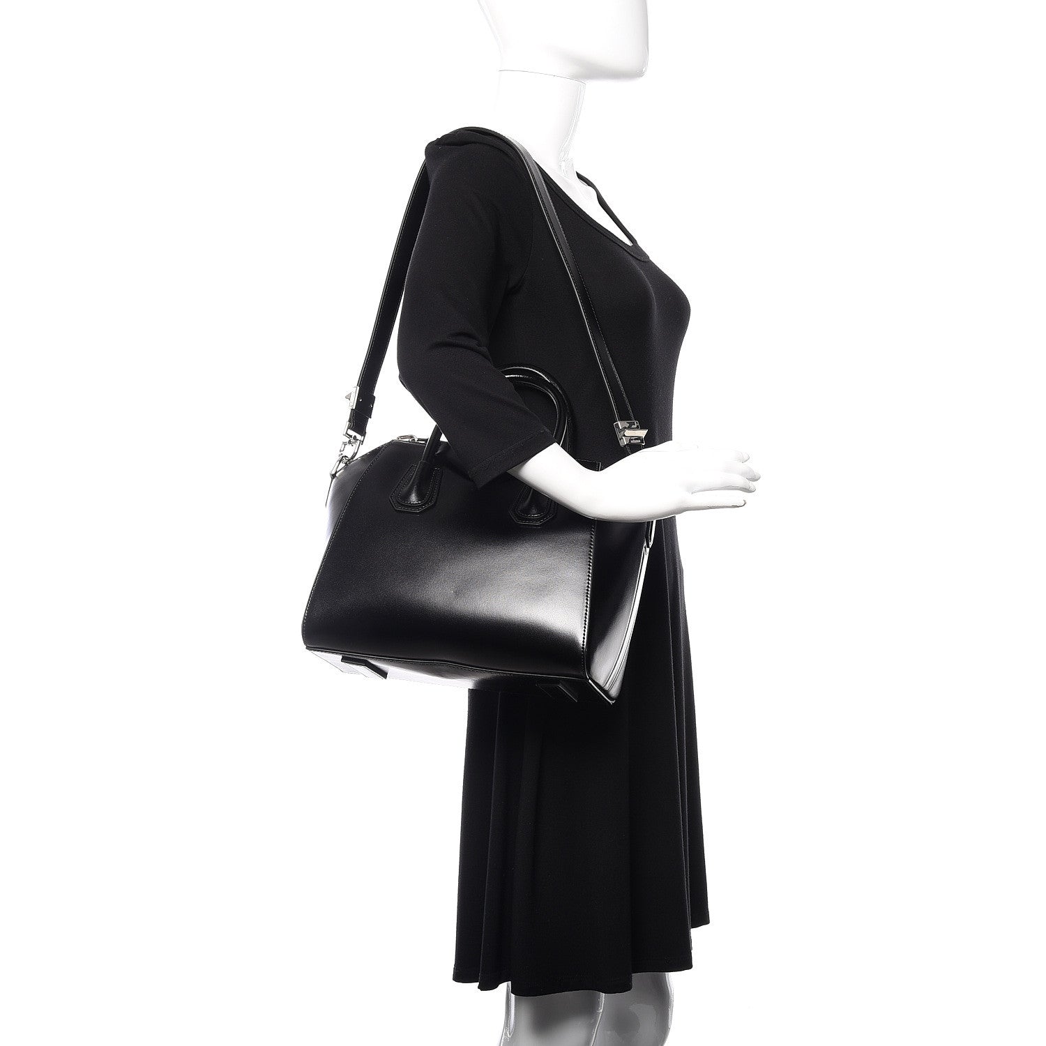 Givenchy Shiny Lord Calfskin Small Antigona Black 2 of 11