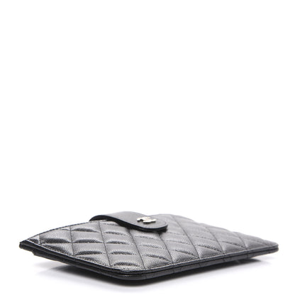 Chanel Caviar Quilted Classic Strap Pouch Black 4 of 9