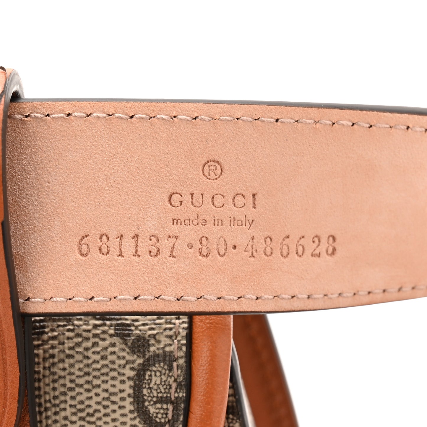 GG Supreme Monogram Web Bamboo Mini 1947 Belt Bag 80 32 Beige