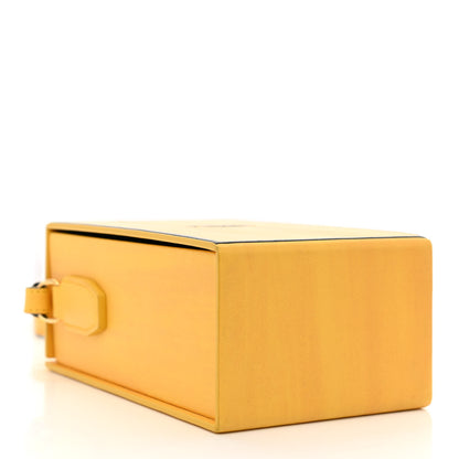 Fendi Vitello Fluffy Logo Vertical Box Yellow Box Black 5 of 9