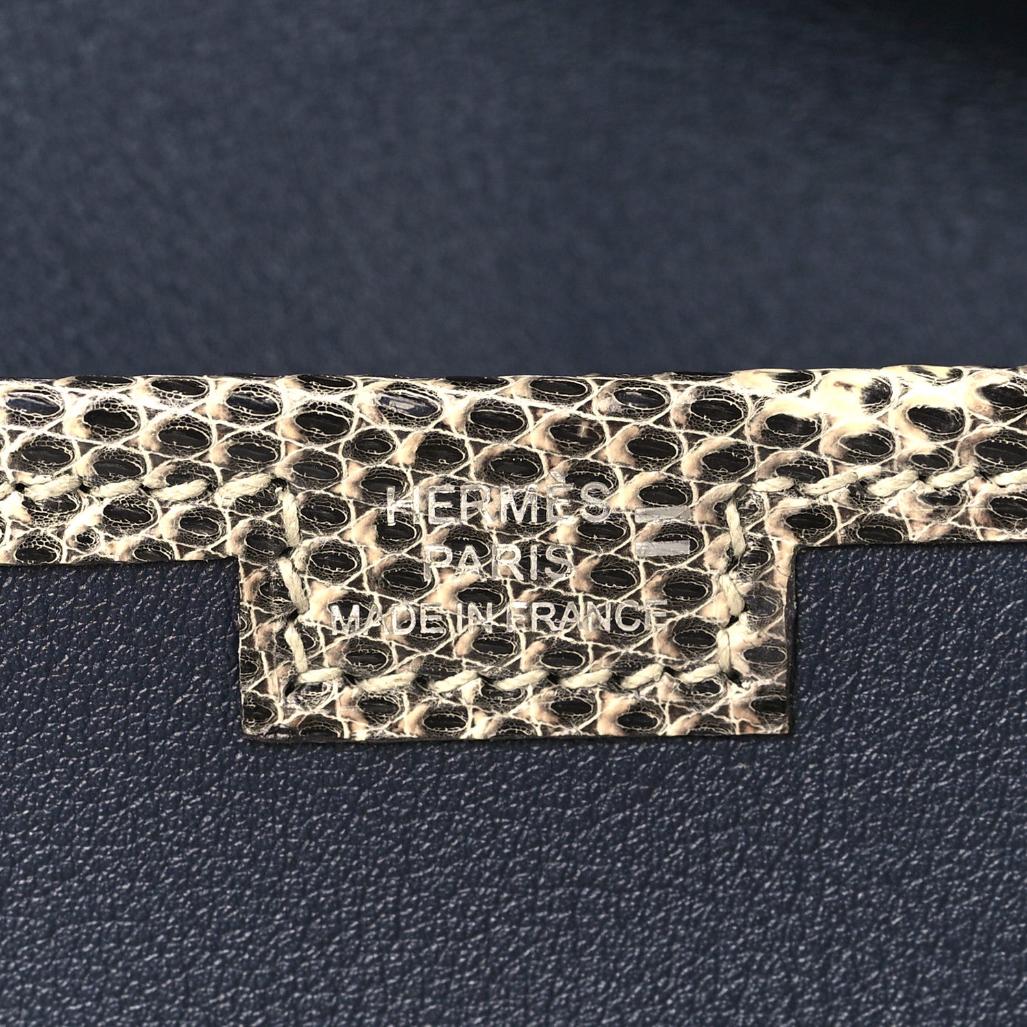 Hermes Swift Lizard Jige Elan Touch 29 Clutch Bleu Nuit Ombre 6 of 9