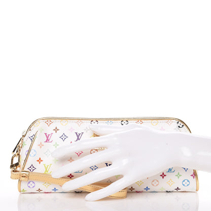 Louis Vuitton Monogram Multicolor Kate Clutch White 2 of 8