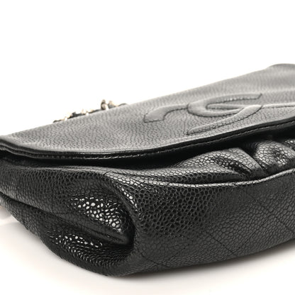 Chanel Caviar Half Moon Wallet On Chain WOC Black 9 of 10