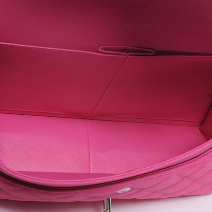 Chanel Iridescent Caviar Jumbo Double Flap Hot Pink 7 of 8