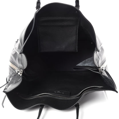 Balenciaga Supple Calfskin Papier A4 Zip Around Tote Black 5 of 10