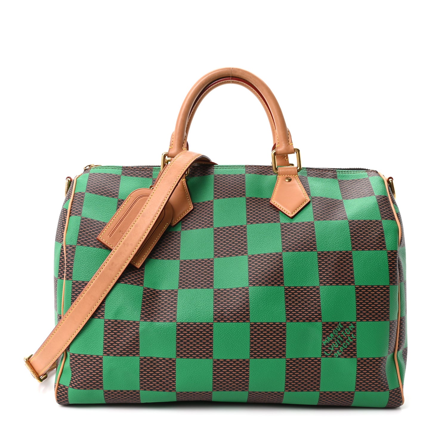 Damier Pop Speedy Bandouliere 40 Green