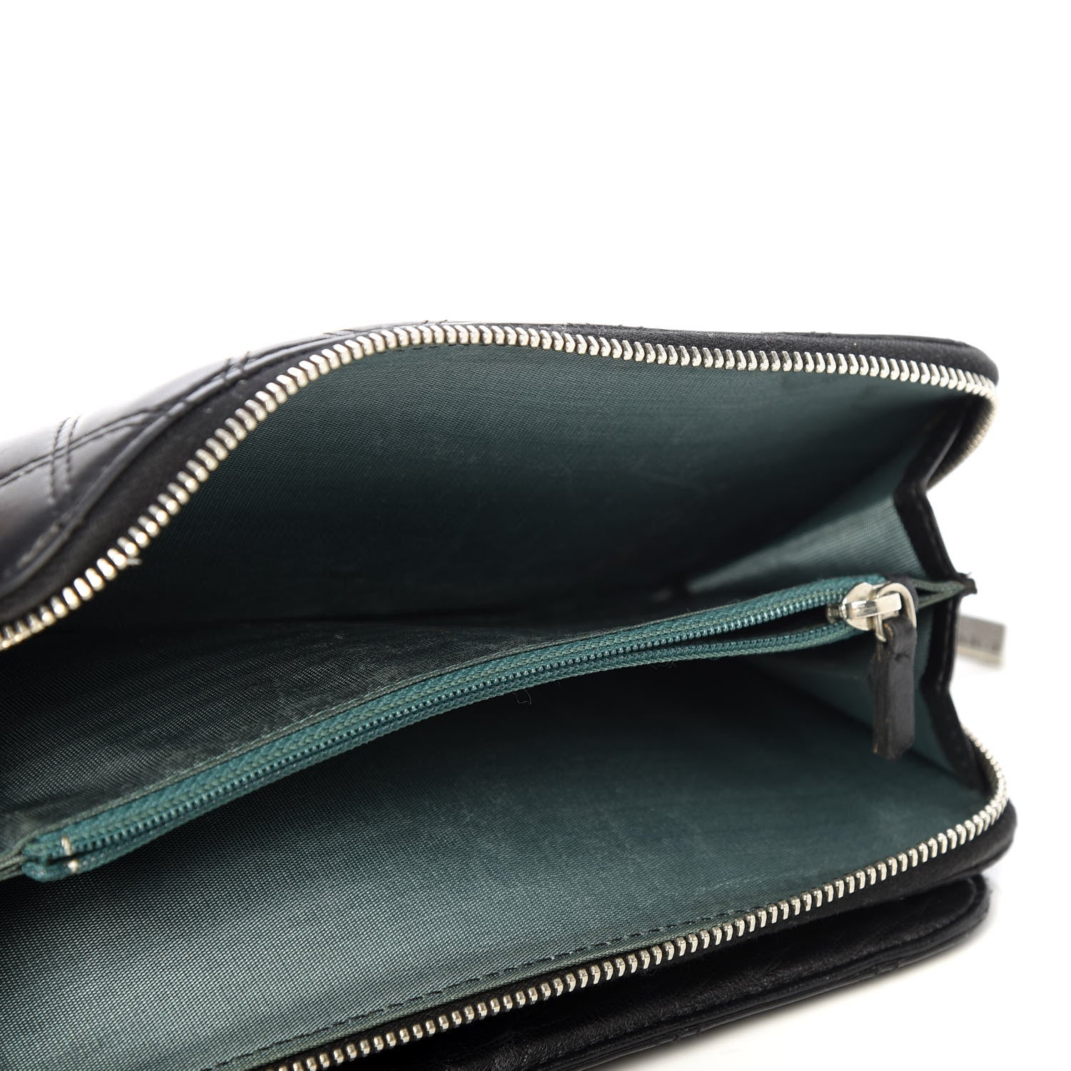 Chanel Aged Calfskin Quilted Paris New York PNY Wallet Black 6 of 10