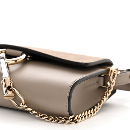 Chloe Suede Calfskin Mini Faye Shoulder Bag Motty Grey 10 of 10