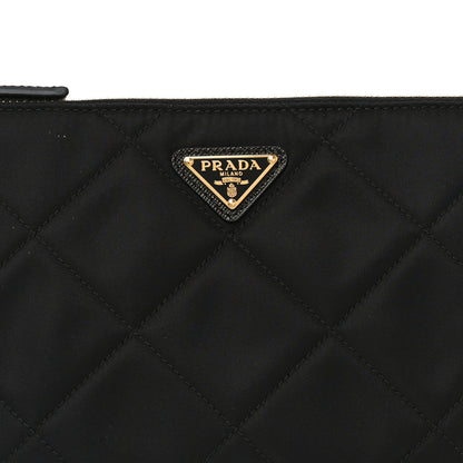 Prada Re-Nylon Tessuto Impuntu Quilted Re-Edition 1995 Chaine Pouch Black 7 of 10
