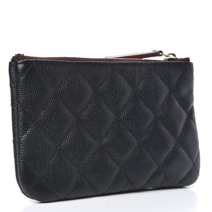 Chanel Caviar Quilted Small Cosmetic Case Black 3 of 8