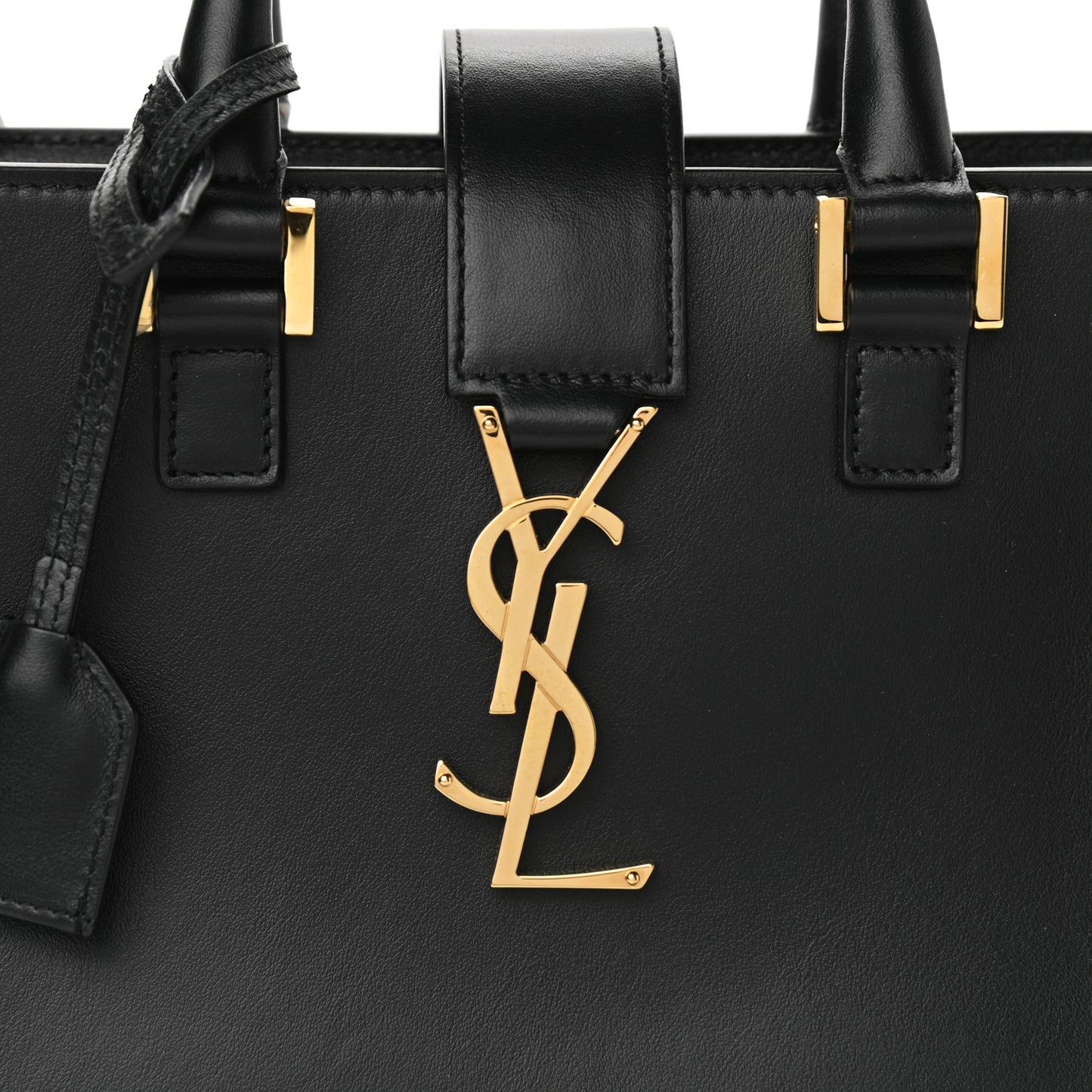 Calfskin Monogram Baby Cabas Black