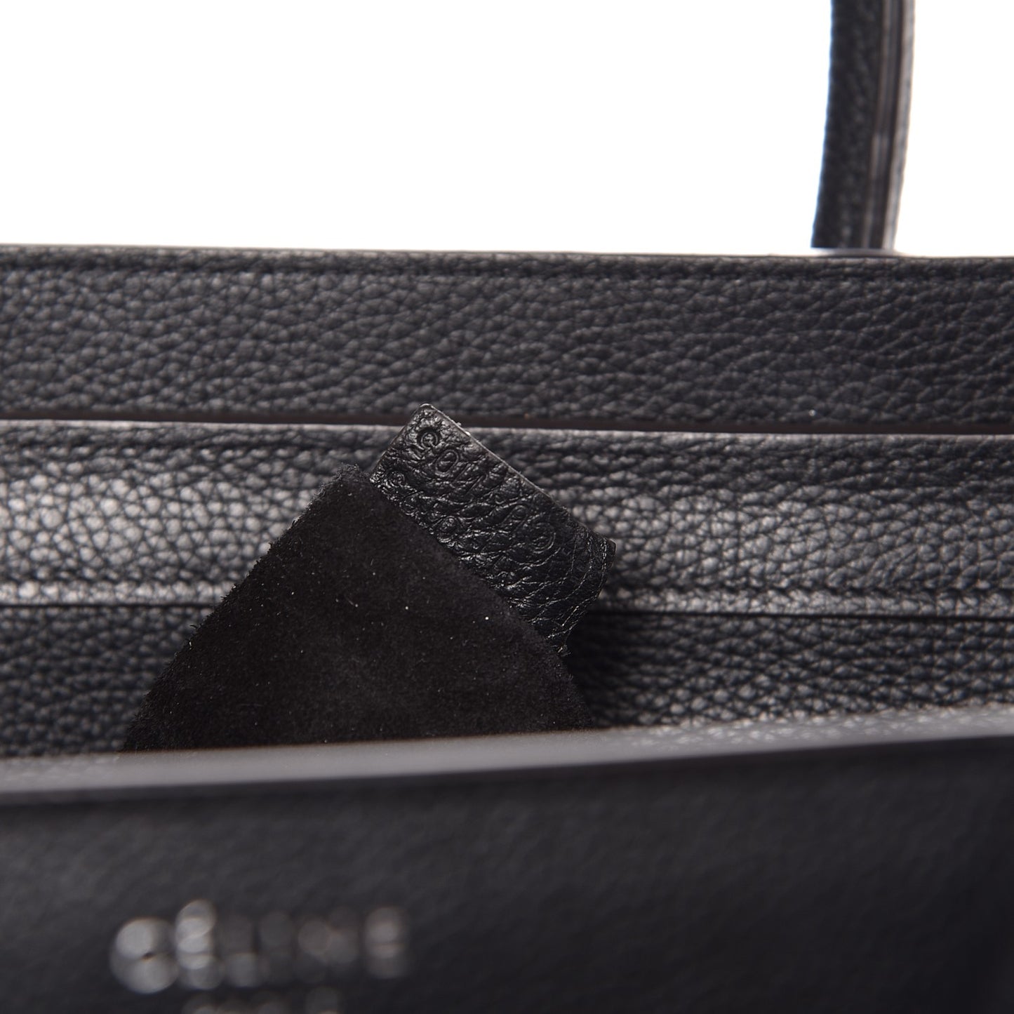 Drummed Calfskin Micro Luggage Black