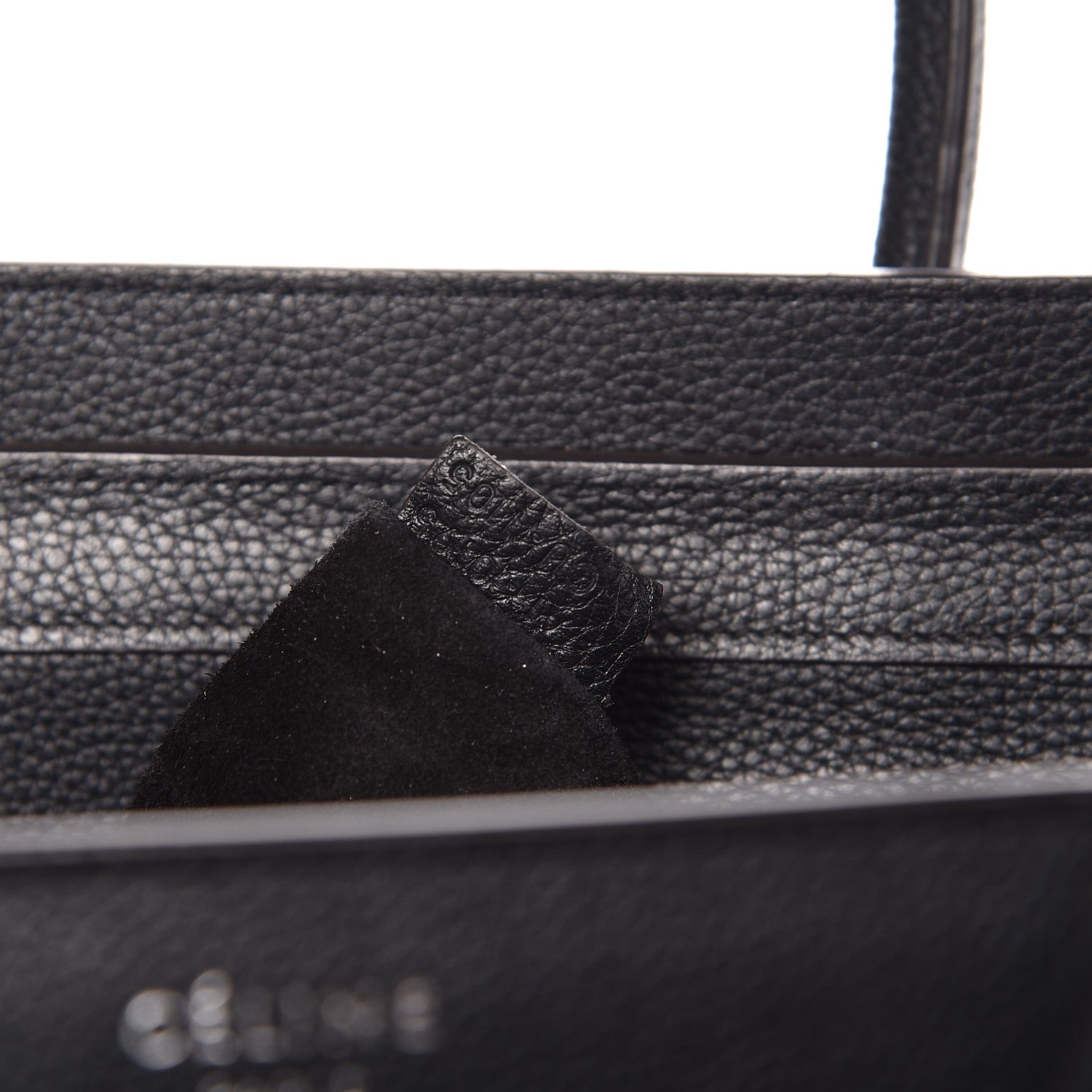 Celine Drummed Calfskin Micro Luggage Black 7 of 9