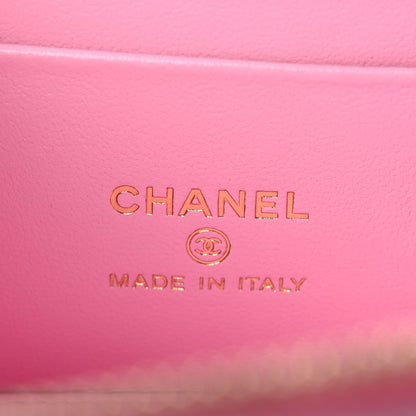 Chanel Caviar Quilted Sweetheart Vanity Case Pink 6 of 14
