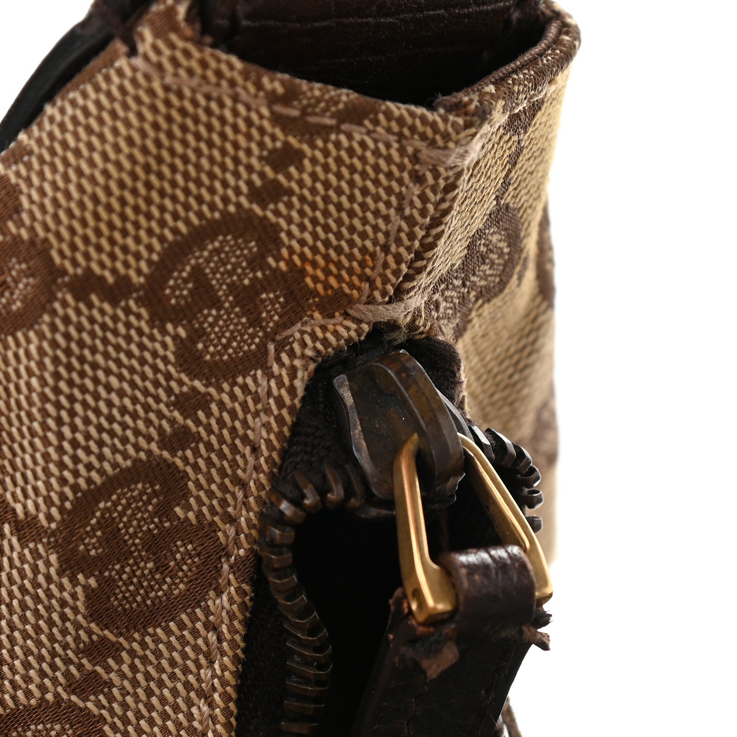 Gucci Monogram Medium Horsebit Chain Hobo Dark Brown 11 of 12