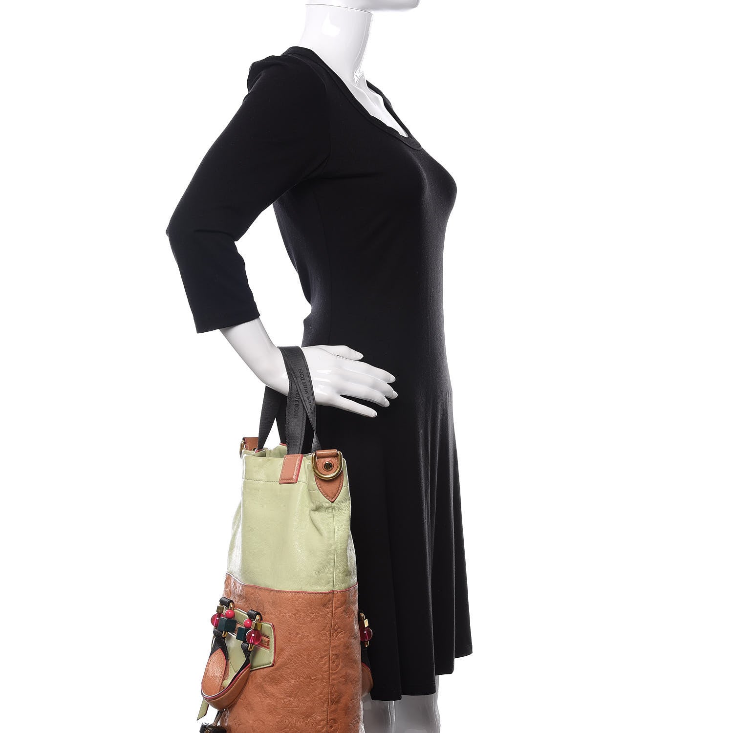 Louis Vuitton Monogram Goatskin Underground Duffle Bag Rose 2 of 15