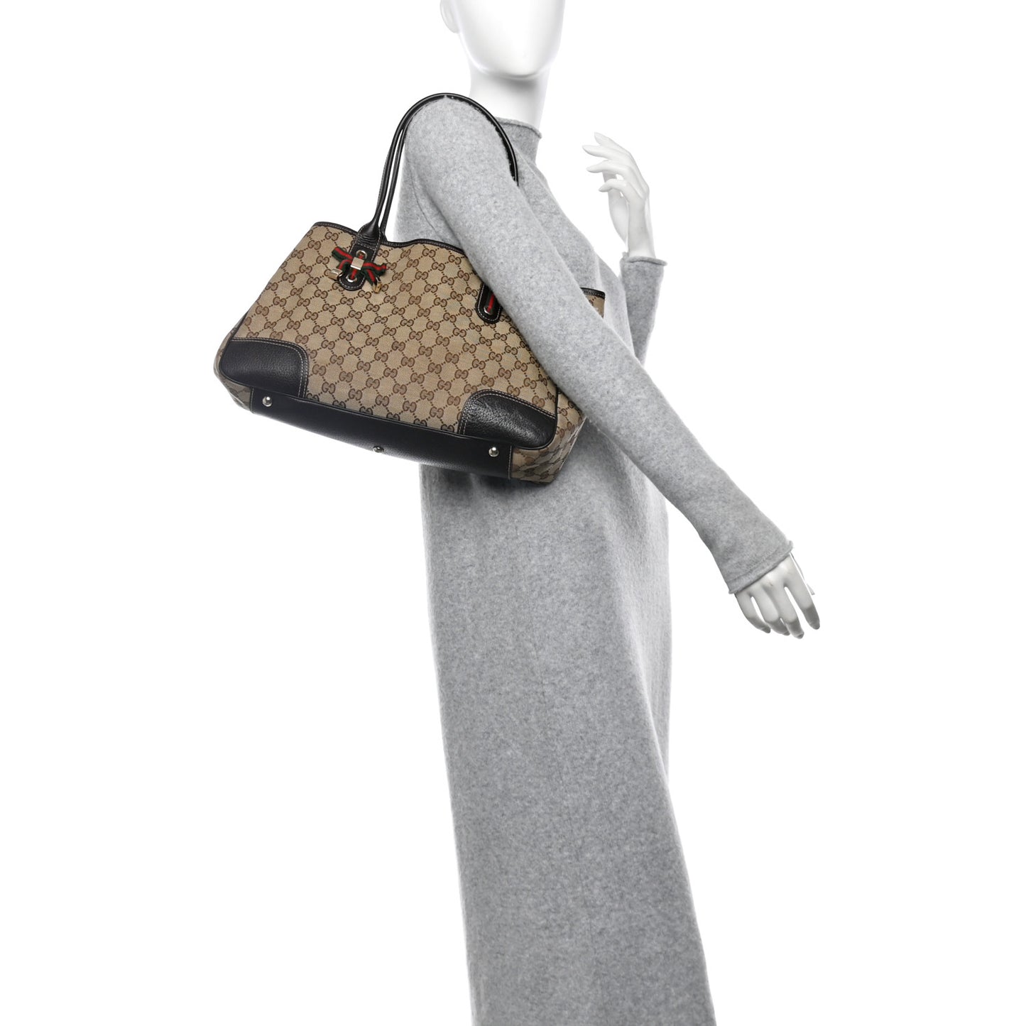 Monogram Medium Princy Tote Dark Brown