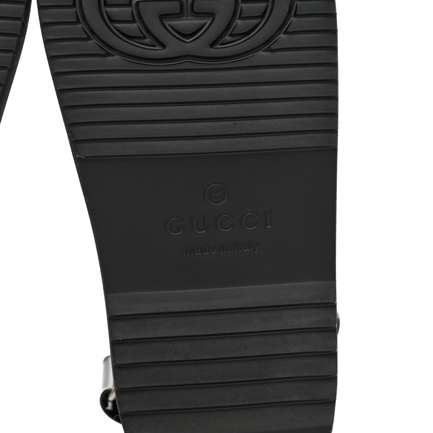 Rubber Mini Double G Womens Isla Dad Sandals 35 Black