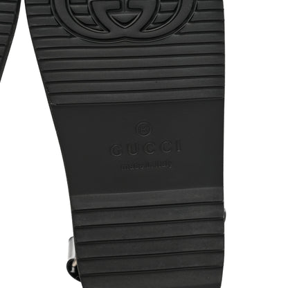 Gucci Rubber Mini Double G Womens Isla Dad Sandals 35 Black 6 of 8