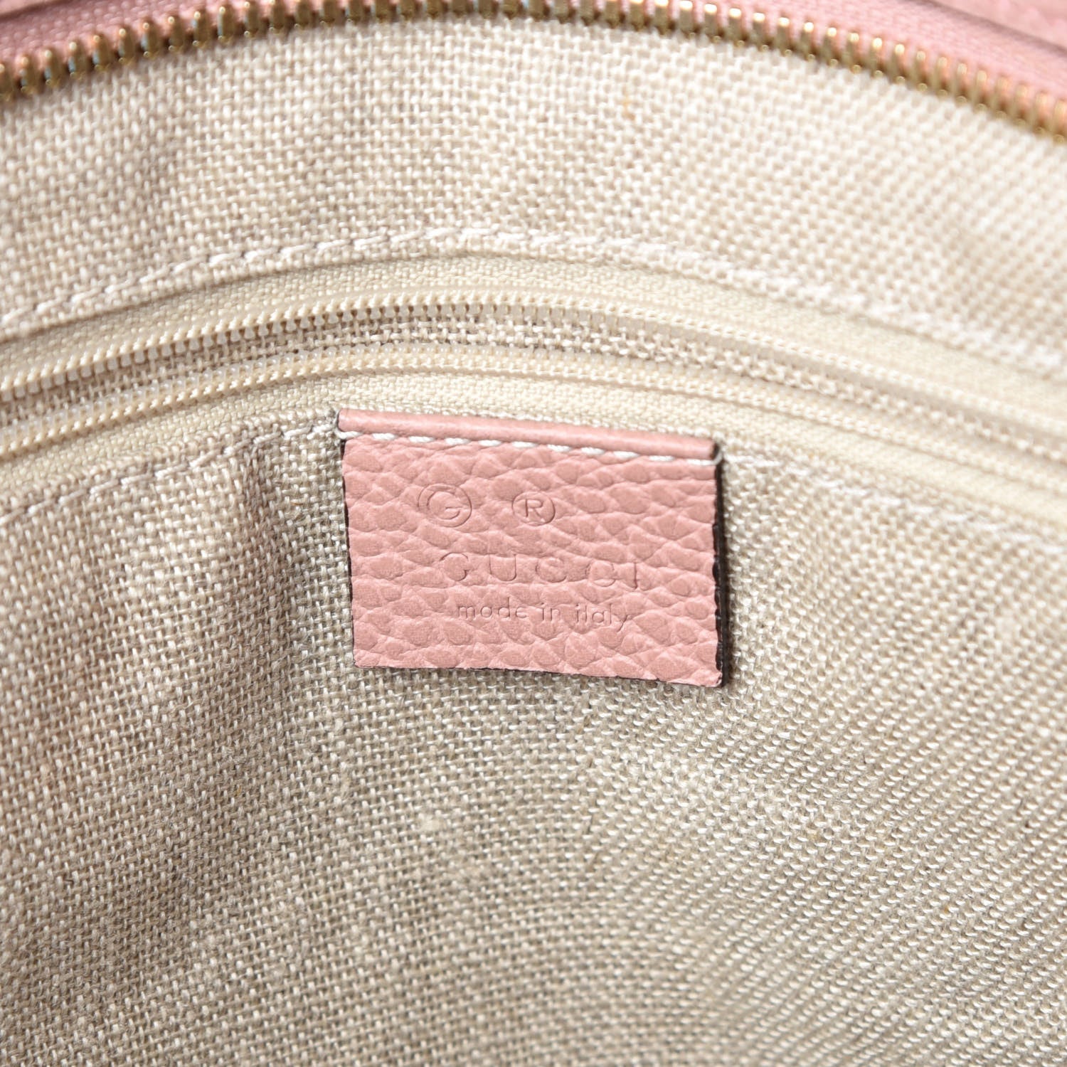 Gucci Monogram Bree Zippered Tote Beige Soft Pink 6 of 16