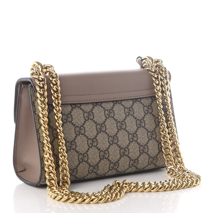 Gucci GG Supreme Monogram Studded Small Padlock Shoulder Bag Porcelain Rose 2 of 9