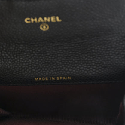 Chanel Caviar Quilted Flap Card Holder Wallet Black 5 of 7