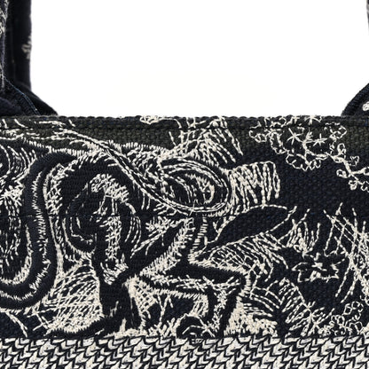 Christian Dior Canvas Embroidered Small Dioriviera Toile De Jouy Book Tote Blue 8 of 14