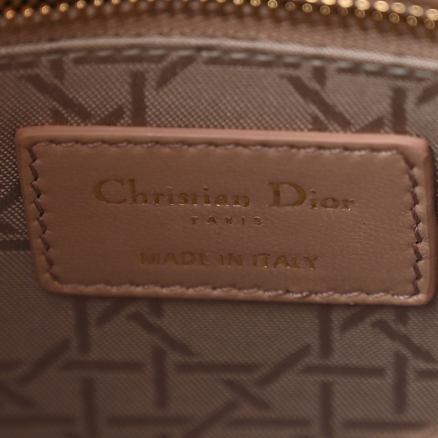 Christian Dior Lambskin Cannage Small Lucky Badges My Lady Dior Taupe 6 of 11