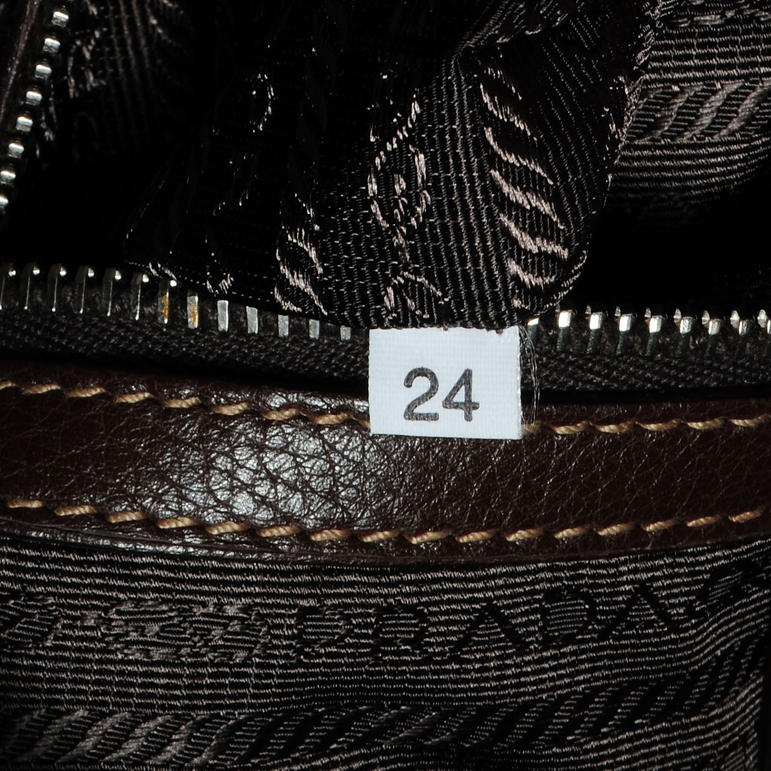 Prada Vitello Daino Rope Hobo Caffe 6 of 8