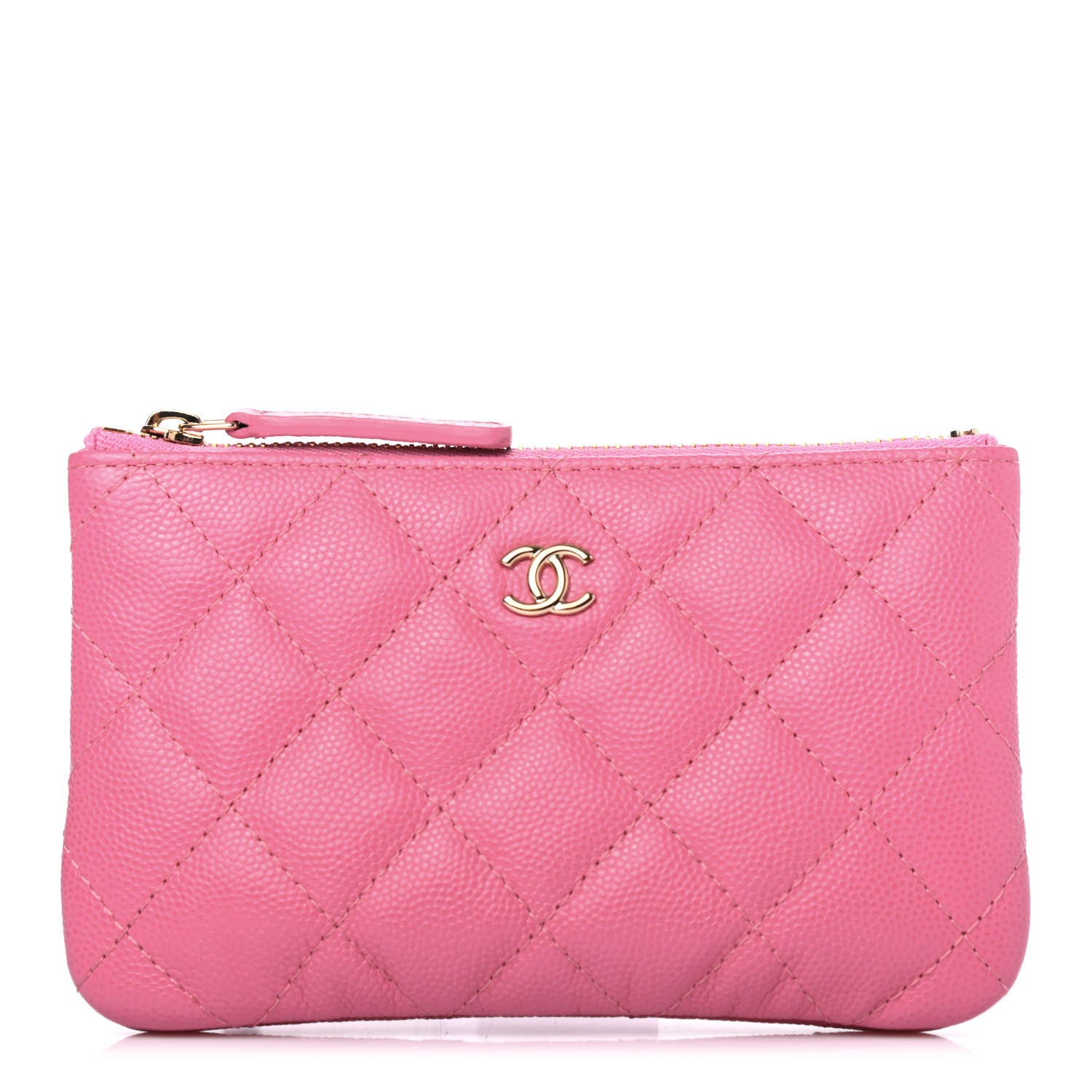 Chanel Caviar Quilted Small Cosmetic Case Pink 1 of 4
