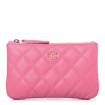 Chanel Caviar Quilted Small Cosmetic Case Pink 1 of 4