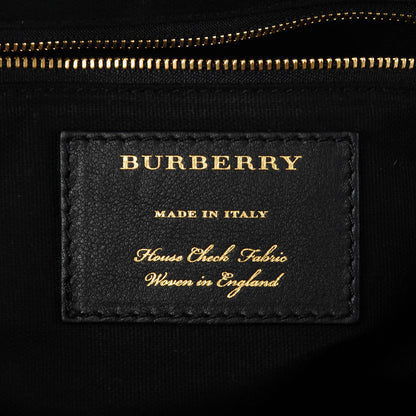 Burberry House Check Medium Alchester Bowling Bag Black 5 of 6