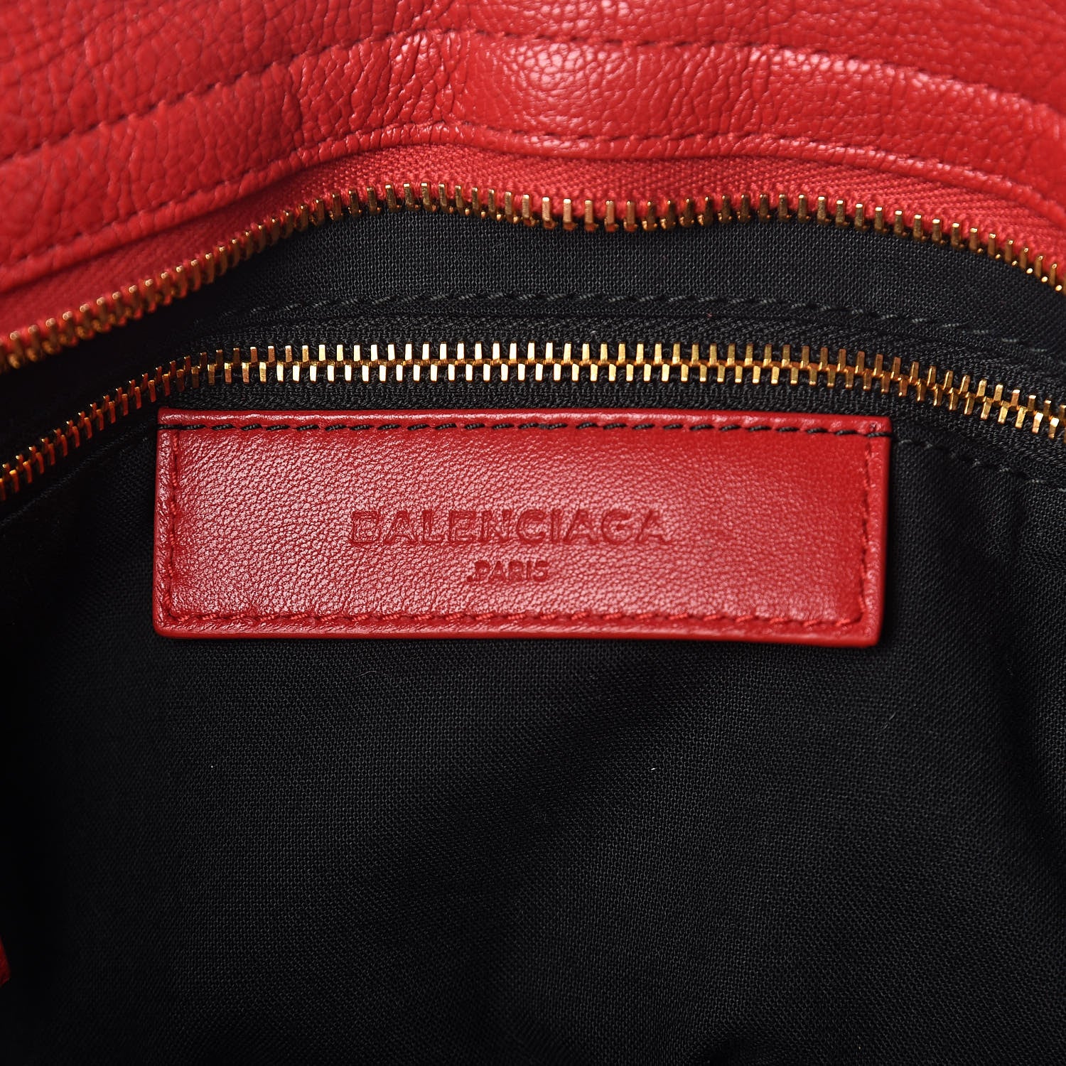 Balenciaga Chevre Gold Metallic Edge Hardware City Rouge Grenade 6 of 10