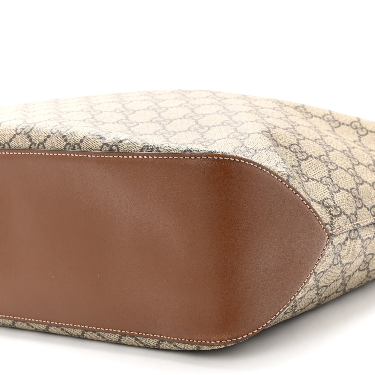 Gucci GG Supreme Monogram Large Linea A Hobo Light Brown 10 of 11