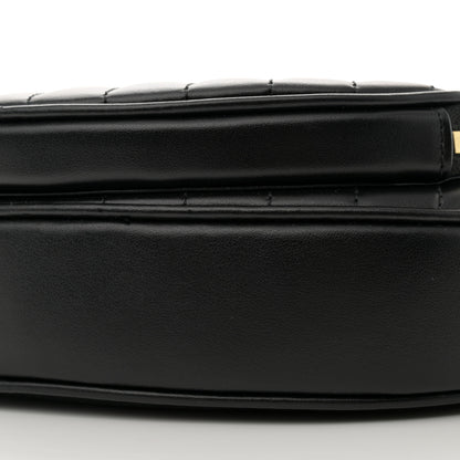 Gucci Calfskin Matelasse Diagonal Mini Interlocking G Heart Shoulder Bag Black 10 of 11