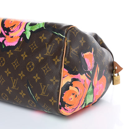 Louis Vuitton Monogram Roses Speedy 30 9 of 12