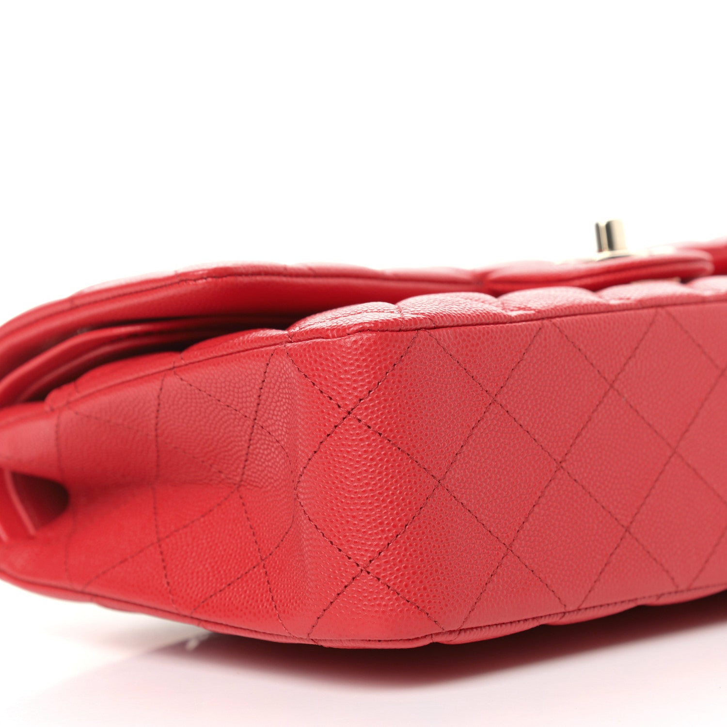 Chanel Caviar Quilted Medium Double Flap Red 7 of 10