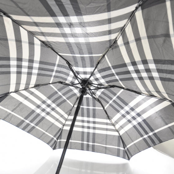 Compact Beat Check Umbrella Grey