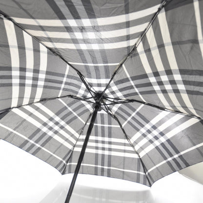 Burberry Compact Beat Check Umbrella Grey 2 of 5