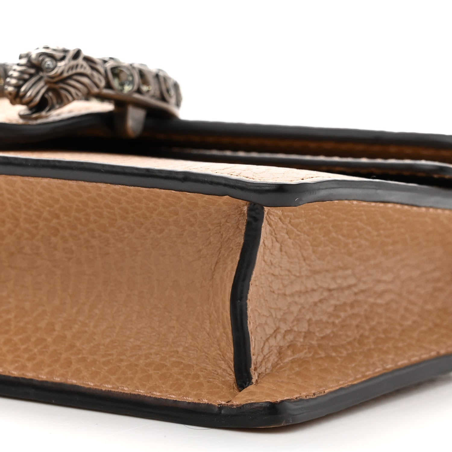Gucci Dollar Calfskin Crystal Super Mini Dionysus Shoulder Bag Natural Tan Black Diamond 9 of 9