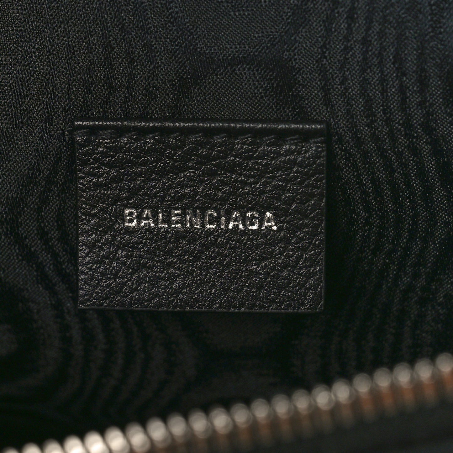 X BALENCIAGA BB Supreme Monogram Web Ophidia Laptop Pouch Black
