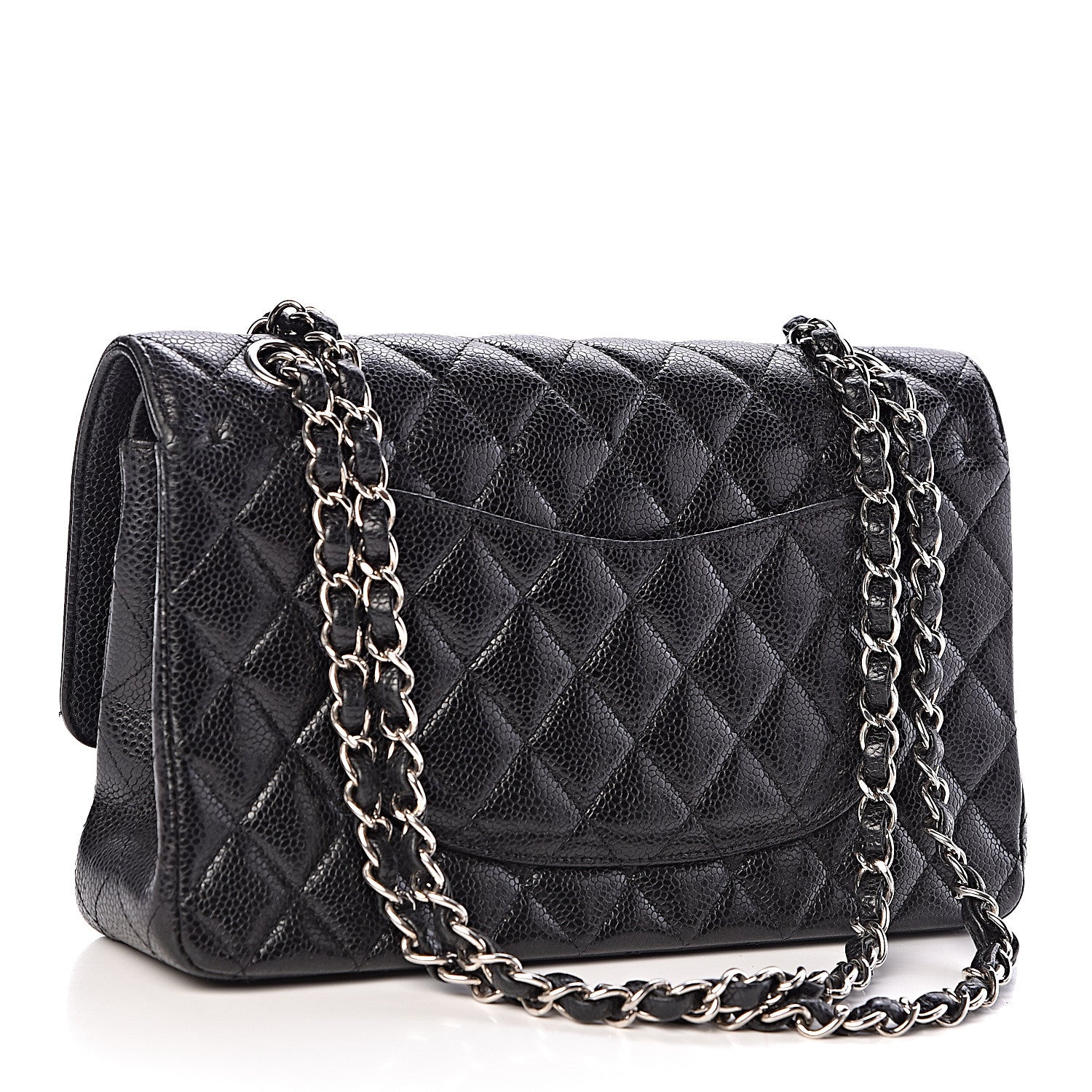 Chanel Caviar Quilted Medium Double Flap Black 3 of 17