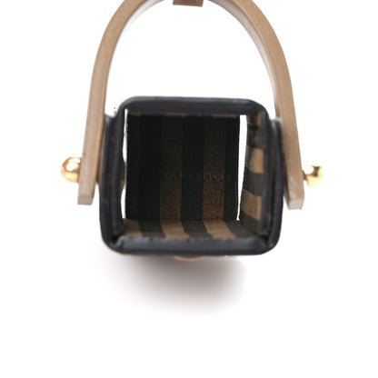 Fendi Vitello King Bucket Perfume Holder Key Charm Tortora 3 of 4