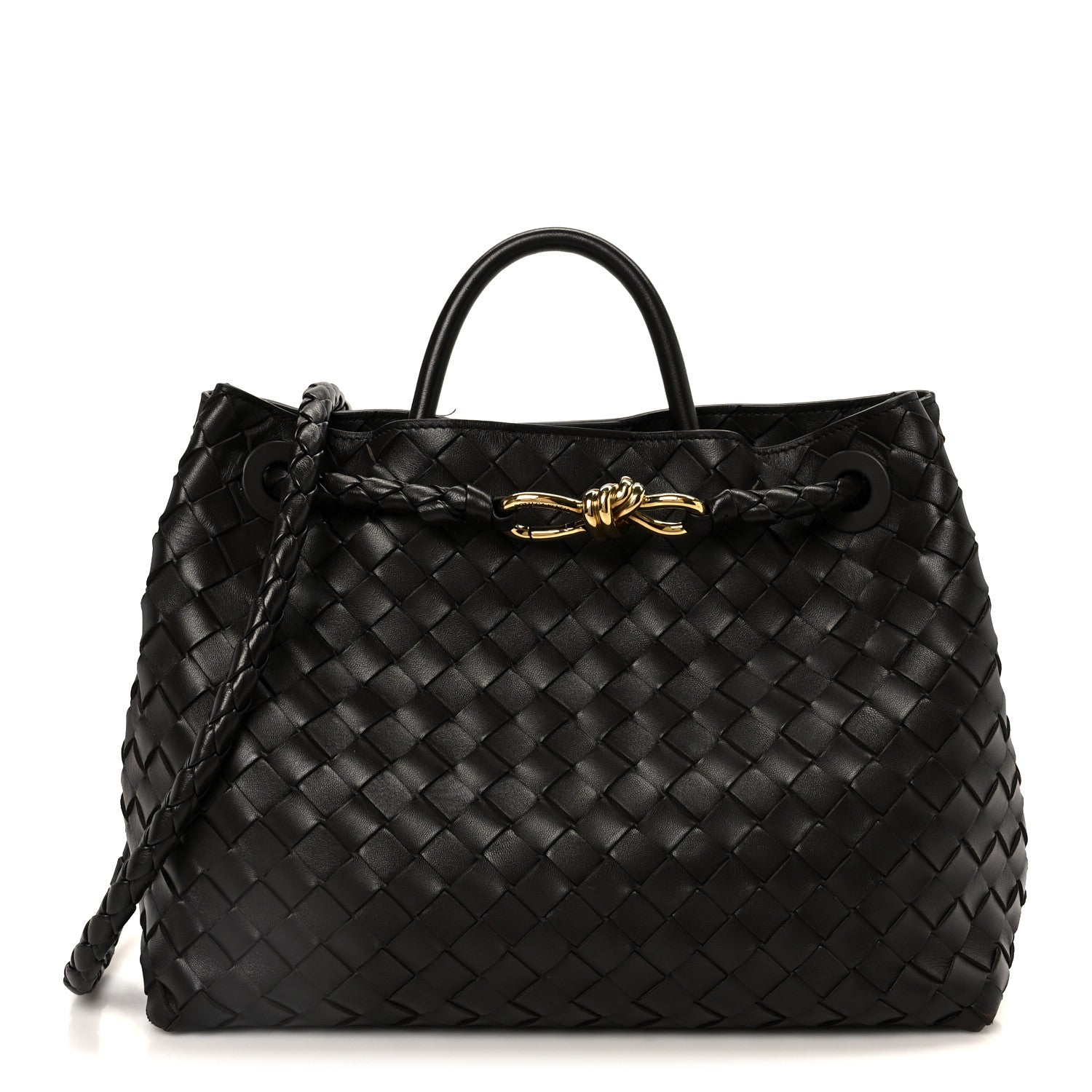 Bottega Veneta Nappa Intrecciato Medium Andiamo Shoulder Bag Fondant 1 of 11