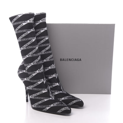 Balenciaga Spandex Losange Monogram 110mm Booties 39 Gris Black 7 of 7